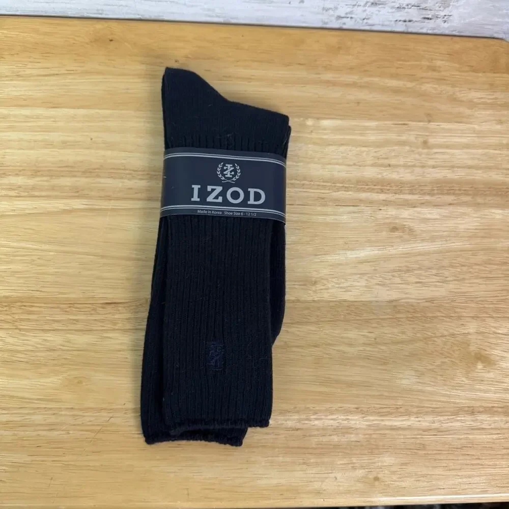 IZOD Men's Navy Crew Socks